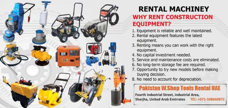 Workforce Tools Rental Reliable Tools Rental | Equipment Rental Services in UAE